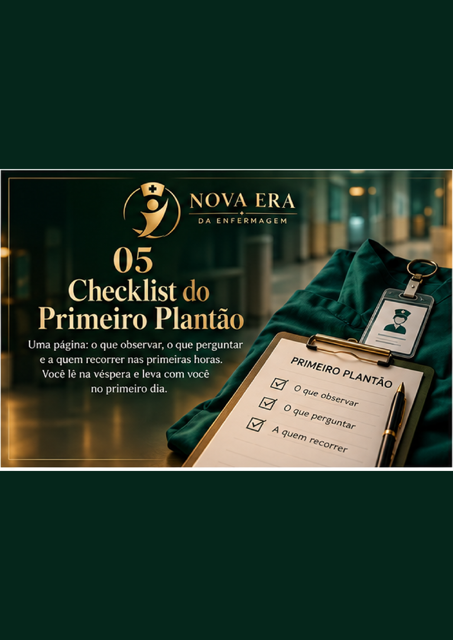 Capa do material Checklist do Primeiro Plantão